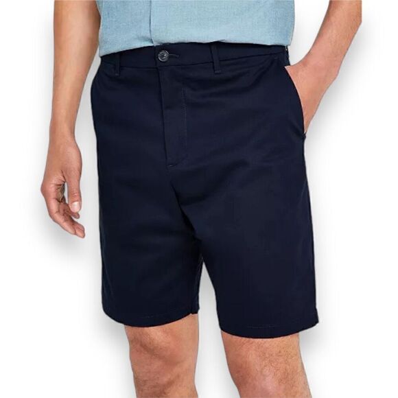 CALVIN KLEIN Men's Infinite Flex Chino Short Size 32 in Sky Captain Blue - Picture 1 of 9